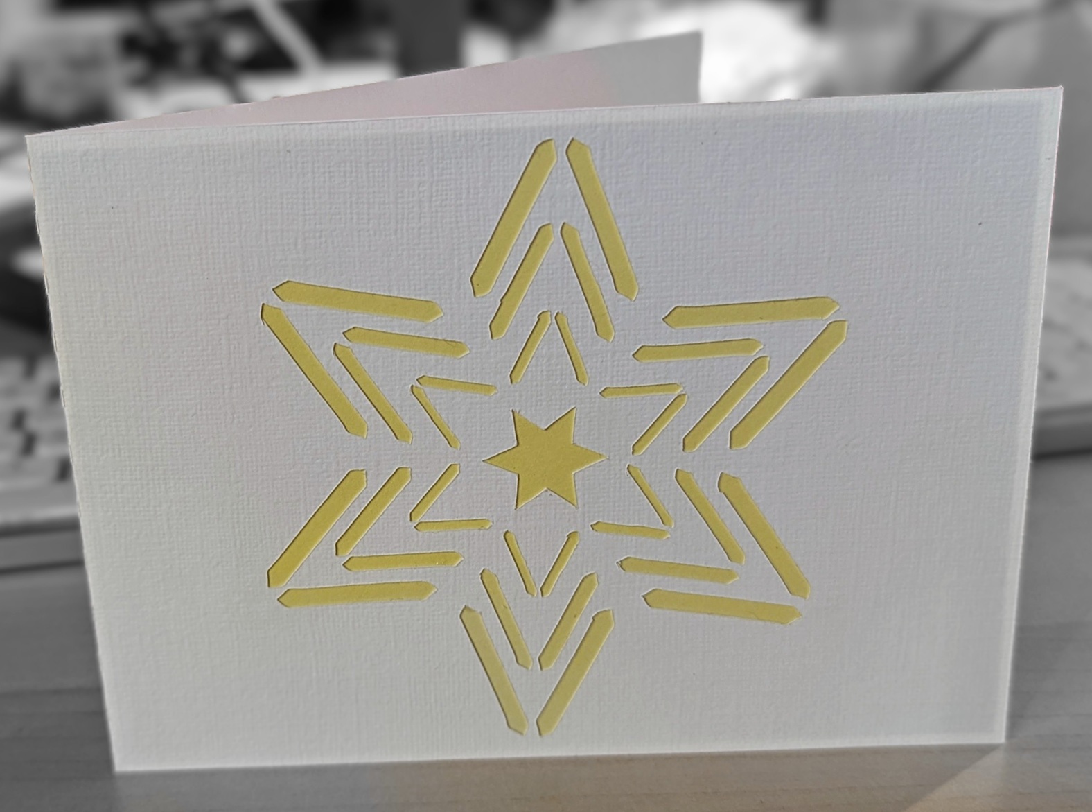 Glückwunschkarte 'Stern'